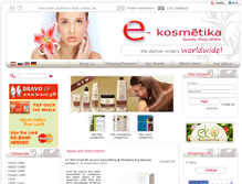 Tablet Screenshot of e-kosmetika.lv